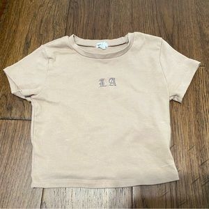 LA tan t-shirt